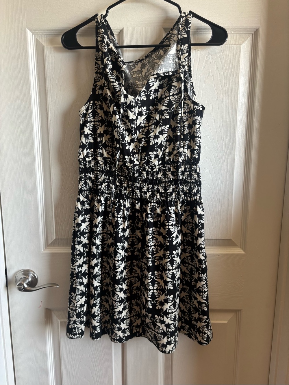 Universal Thread Black and Cream Floral Tank Dress - Picture 5 of 5